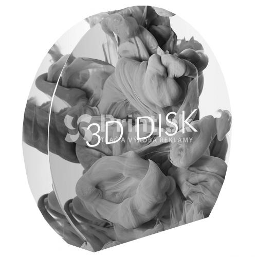 Prezentačná textilná stena 3D Disk guľatá bez tlače