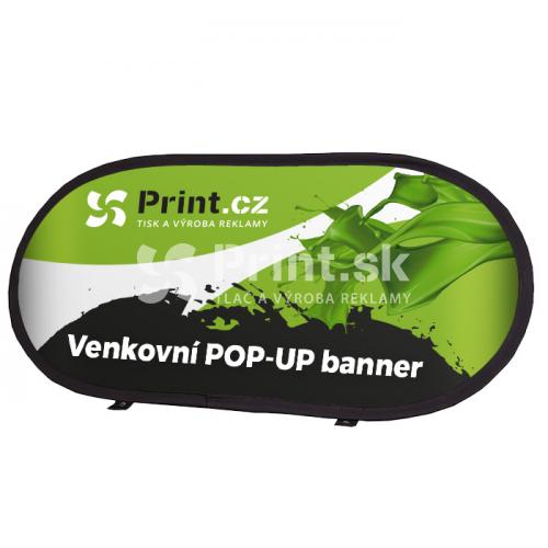Vonkajší textilný POP UP banner s tlačou